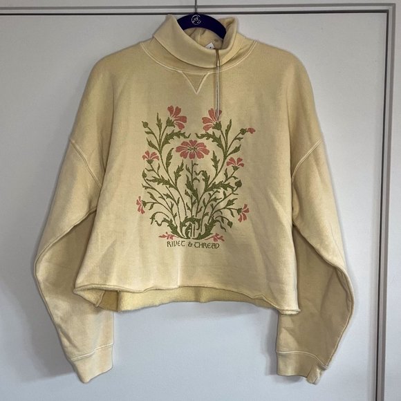 BRAND NEW | Madewell | Rivet & Thread Floral Turtleneck Sweatshirt - Picture 5 of 7